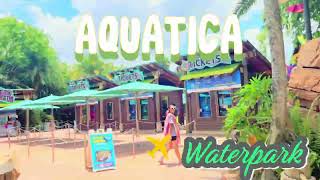 AQUATICA WATERPARK FULL TOUR amp REVIEW 4K [upl. by Yrekaz]