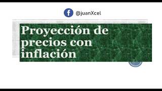 PROYECCIÓN DE PRECIOS CON INFLACIÓN IPC [upl. by Noonan]