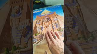 Iron Maiden Powerslave Album Spinning Vinyl ironmaiden spinningvinyl heavymetal [upl. by Fazeli156]