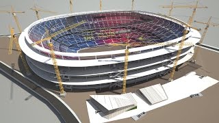 NEW CAMP NOU  Phased construction while continuing to play matches [upl. by Evyn]