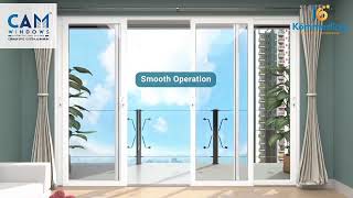 UPVC Sliding Balcony Door  Cam Windows and Doors [upl. by Jaquelyn976]