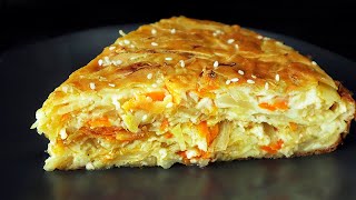 Самый вкусный капустный пирог Минимум теста максимум начинки Тает во рту [upl. by Mcnally507]