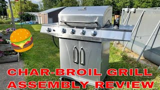 UNBOXING AND BUILD CharBroil Performance Series Silver 4Burner Propane Gas Grill with Side Burner [upl. by Daron]