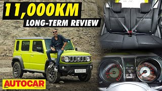 Maruti Suzuki Jimny  11000km Long Term Review  Autocar India [upl. by Bunting]