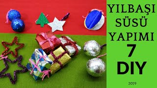 YILBAŞI SÜSÜ YAPIMI YENİ YİL SÜSLERİ YILBAŞI AĞACI SÜSÜ DIY KENDİN YAP [upl. by Ree538]