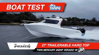 Tested  Veitch 27 with Twin Mercury 250HP Verados and Joystick [upl. by Rehpotsirh]