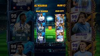 Real Madrid Vs Man City Comparison🥶😈 shorts youtubeshorts football [upl. by Boyden]