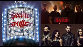 Seether and Skillet announce 2024 coheadlining US Tour for the fall  dates released [upl. by Ia256]