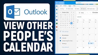 How To View Other Peoples Calendar On Outlook 2024  New Outlook Tips amp Tricks [upl. by Atinomar]