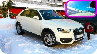 Audi Q3 snow test neige essai снег тест neve proba  conducir en nieve y hielo [upl. by Scarlett]