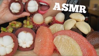 ASMR EXOTIC FRUITS EATING SOUNDS NO TALKING  SASASMR [upl. by Africa353]