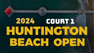 Court 1 AVP Huntington Beach Open 2024 I DalhausserDrost vs BomgrenField I Saturday [upl. by Morril]