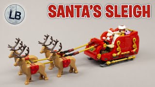 LEGO 40499  Santas Sleigh  Seasonal  Speed Build Review [upl. by Hasseman]