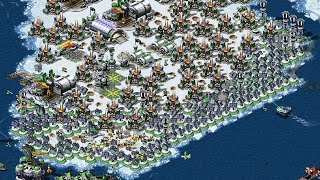 Red alert 2  Extra hard Ai  7 vs 1  Galatic empire map  France Cannon [upl. by Jude918]