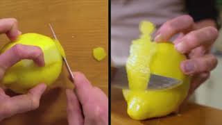 How to Dice a Lemon Peel  Zest Without Any Special Tools [upl. by Calesta]