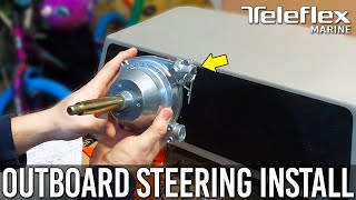 Outboard Steering System Install  NFB SafeT II  Jon Boat Side Console Conversion Part 3 [upl. by Okimuk]