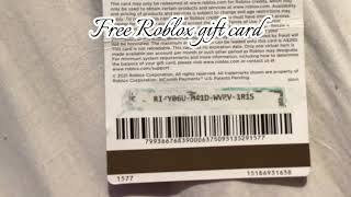 Free Roblox gift card code unredeemed  10 Roblox gift card shorts [upl. by Ayim]