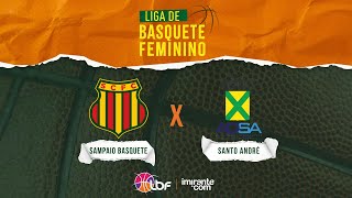 Sampaio Basquete x Santo André  AO VIVO E COM IMAGENS  LBF 2024 [upl. by Baniaz414]