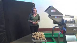 Urschel Diversacut Stainless Steel SlicerDicer Demonstration [upl. by Ecnerol]