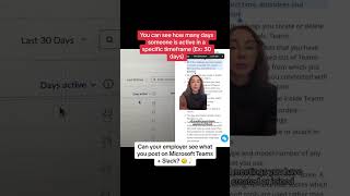 Can your employer see what you post on Microsoft Teams  Slack 🧐💡 SHORTS [upl. by Anirbus]