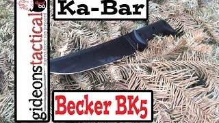 Kabar Becker BK5 Knife Review Bust Out the Magnum [upl. by Mcknight]