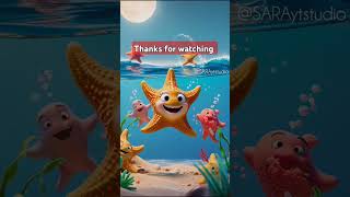 Starfish song shorts viralshort animated tranding videos cartoon [upl. by Einallem]