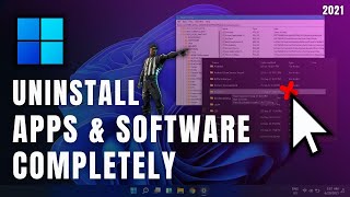 How to UninstallDelete Apps amp Programs in Windows 11 Completely 2023 [upl. by Wilmette]