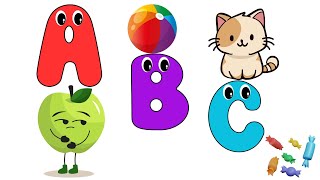 Phonics Song with Two Words  A for Apple B for Baby C for Candy  ABC Alphabet Song with Sounds [upl. by Ynomrah628]