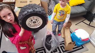 Ride on Kawasaki Quad Bike Kids Ride On Power Wheels [upl. by Naik745]