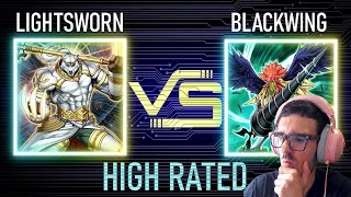 ITA Lightsworn vs Blackwing  High Rated  Edison Format  Dueling Book [upl. by Scharf27]