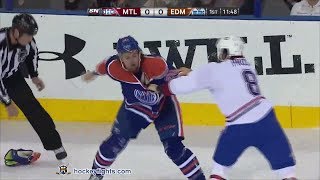 Brandon Prust vs Luke Gazdic Oct 10 2013 [upl. by Galitea]