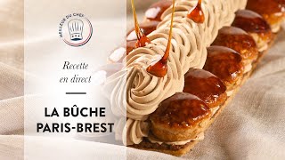 Recette de Noël en direct  la Bûche ParisBrest [upl. by Torp]