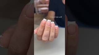 THE RETENTION🤩 6 week infill biab nailcheck frenchnails buildergel frenchtips cleangirl [upl. by Allix]