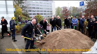 Spatenstich für das neue Rundfunkmuseum in Fürth [upl. by Noyk]