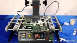 ACHI IR6500 Desoldering BGA Chip1 [upl. by Madigan193]