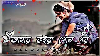 Amay Koira Geli Por ｜ আমায় কইরা গোল পর SlowedReverb Bangla Lofi Song [upl. by Anilorac]