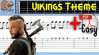 Vikings Theme  If I Had A Heart Guitar Tab [upl. by Pinette]