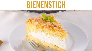 Bienenstich  Bee Sting Cake  Bitrecipes [upl. by Anev]