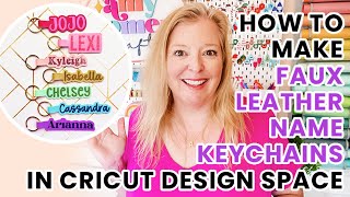 How to Make Name Keychains using Offset in Cricut Design Space [upl. by Doreg]