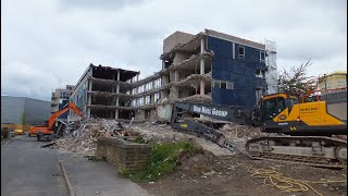 Chantry House Demolition WakefieldMay 1st 2020 [upl. by Eyr]