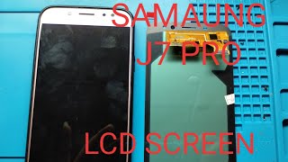 Samsung J7 Pro Lcd Screen Replacement No Light On Screen Rebuild Broken Phone [upl. by Aguayo]