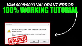 How to Fix the Valorant Error Code VAN 9005 A StepbyStep Guide updated🔧✔ [upl. by Eimmit]