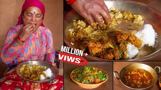 Best Nepali Style Pork cooking and eating  Cooking on Fire  KanchhiKitchen [upl. by Zorine]