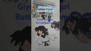 Hikari x Giyuu meme Butterflywhere is my samurai demonslayer keşfet animeshortssmilememe [upl. by Orel]