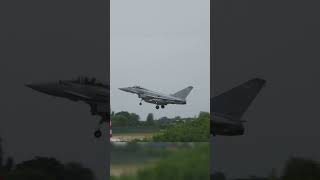 Raf Typhoons Return to Base after long mission [upl. by Ocirne219]