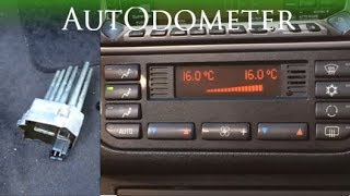 How to replace a Blower Motor Resistor  1997 BMW 328is e36 [upl. by Zug315]