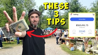 I Made MILLIONS Flipping Flea Market Items With These 3 Tips [upl. by Staw]