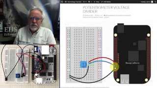 Beaglebone Black LESSON 9 Reading Analog Voltages from Python [upl. by Volkan]