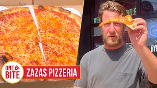 Barstool Pizza Review  Zazas Pizzeria Chicago IL [upl. by Anahsek129]