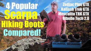 Comparing 4 Scarpa Hiking Boots [upl. by Robbin]